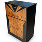 Vintage Art Deco Walnut Cocktail Cabinet