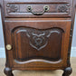 Bedside Table Vintage French Louis XVI Oak Cabinet Cupboard Nightstand LOT 6233