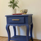 Blue & Honeycomb Side Table