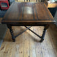 Jacobean Revival Oak Dining Set 4 Chairs And Extendable Table