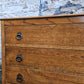 Vintage Chest Of Drawers Three Drawer Tall Oak Cabinet Super Proportions Highly Detailed