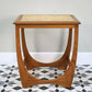 G Plan Astro Teak Side table Lamp table with retro tiled top