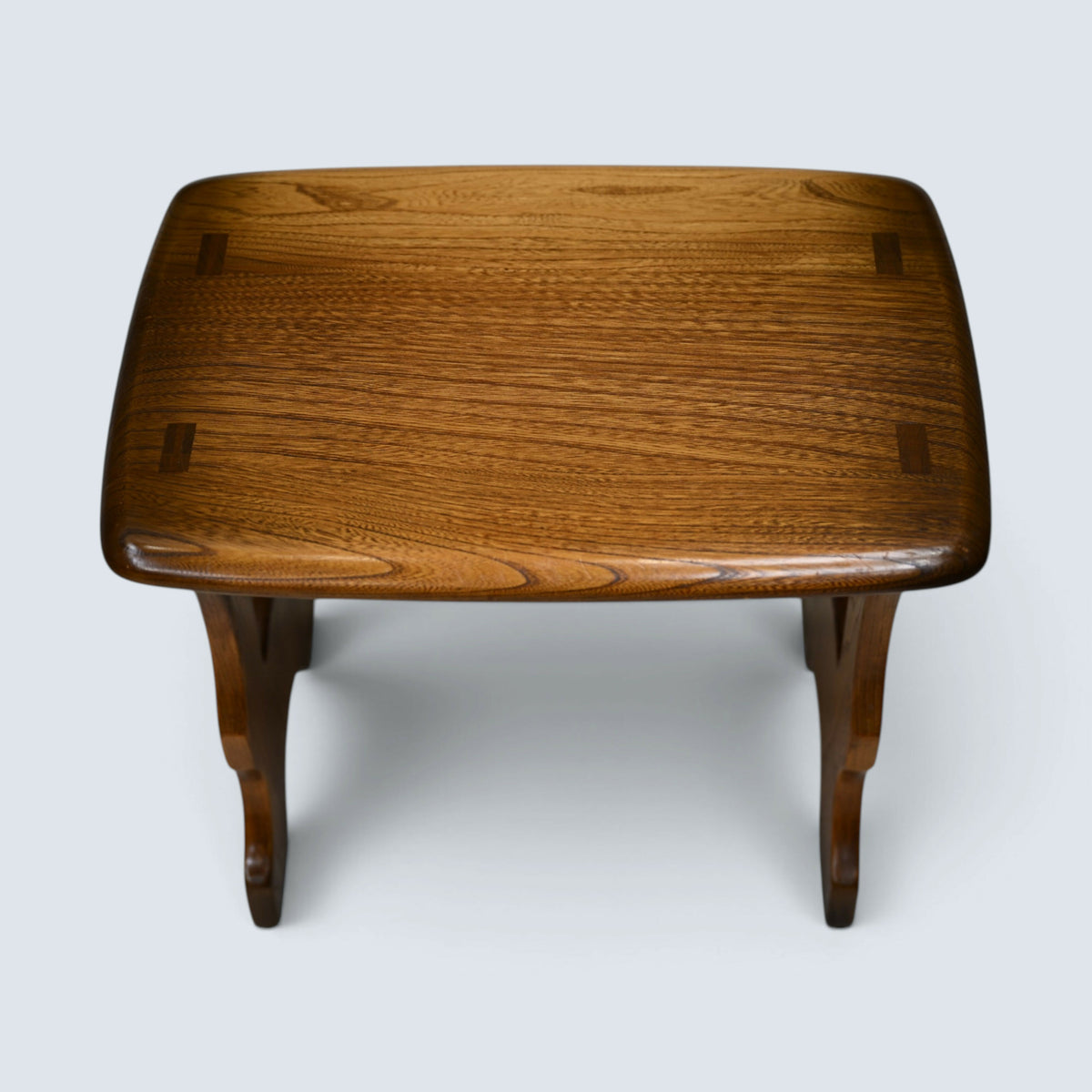 Ercol Nest Of Tables Golden Dawn Finish Vintage Ercol's Badge Elm FREE Delivery*