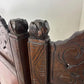 Heavily Carved Vintage Oriental Two Fold Screen