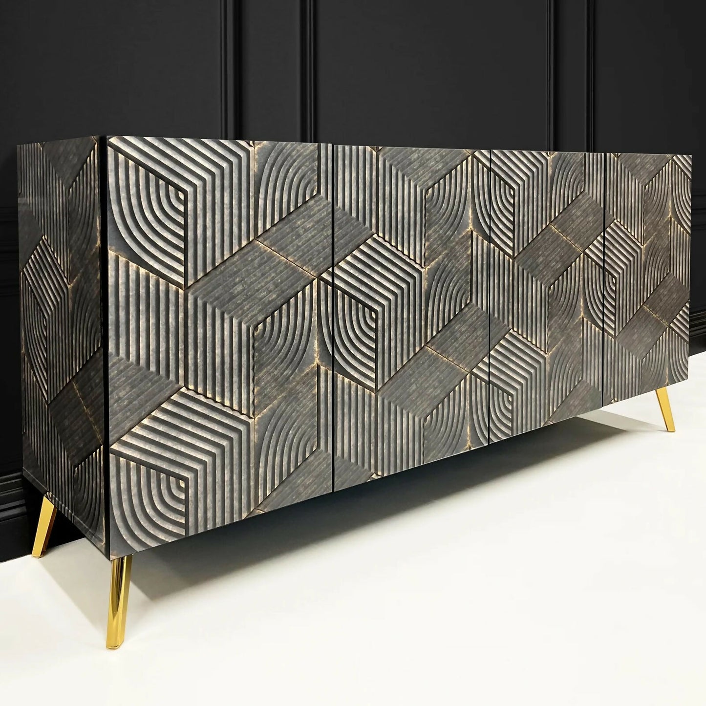 Upcycled Painted Sideboard Tv Unit