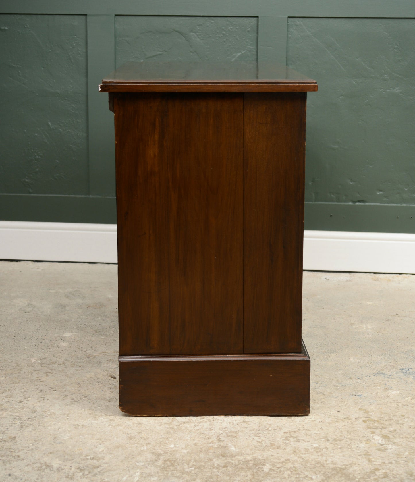 Edwardian Stained Pine Chest of Drawers - 2 Over 2 - Mahogany Finish