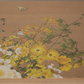 Vintage Oak Floral Nest of Three Tables | Hand Painted Upcycled Sage & Cream Nesting Tables