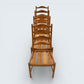 Ercol Set Of 4 Dining Chairs Light Finish Ladderback 1970s FREE UK Delivery*
