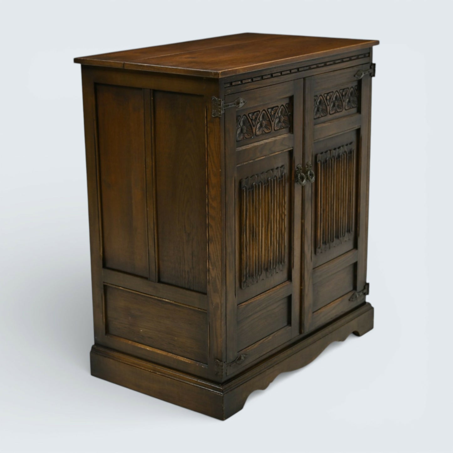 Old Charm Oak TV Video Cabinet Cupboard Light Oak Gold Diamond FREE UK Delivery*