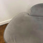 Modern Upholstered Grey Suede Chaise Longue / Day Bed