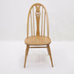 4 Ercol Windsor Swan Bow Back Dining Chairs Light Finish FREE UK Delivery. SBR9279/2506D