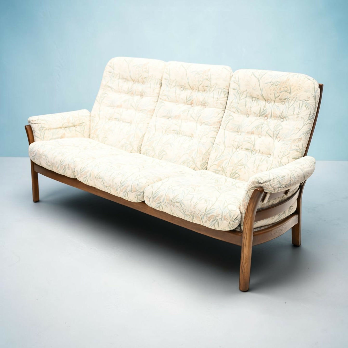 Ercol 3str Sofa Sunningdale Range Bird Print Golden Dawn Frame FREE UK Delivery