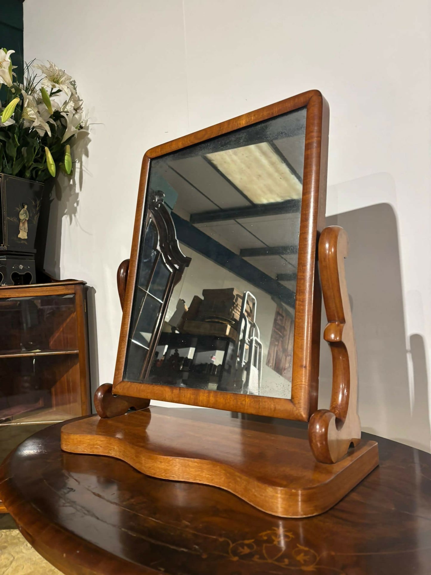 19th Century Mahogany Mirror