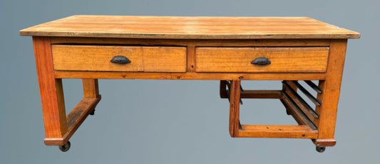 Antique / Vintage English Pine Bakers Work Table