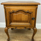 Pair of Bedside Tables Vintage French Louis Oak Nightstands Cabinets LOT 6306