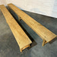 Very Long Pair Bleached Oak Dining Benches