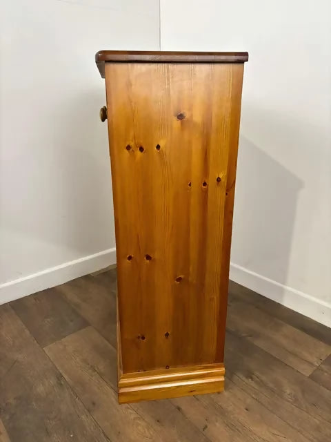 Contemporary Pine Bookcase With Drawer