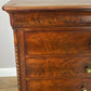 Chest of Drawers Antique French Burr Walnut 4 Drawers Carved Cabinet LOT 6267