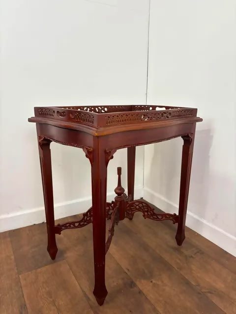 Vintage Chippendale Style Silver Display Table