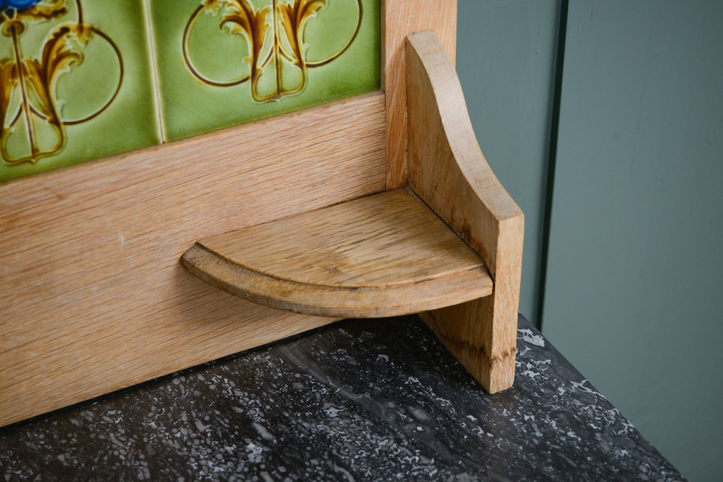 Limed Oak Washstand with Marble Top - Vanity Unit - SKU 229