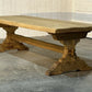 Stunning Large French Bleached Oak Farmhouse Dining Table