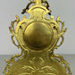 Clock Vintage French Style Brass Ornate Mantel Clock with Key LOT 6474