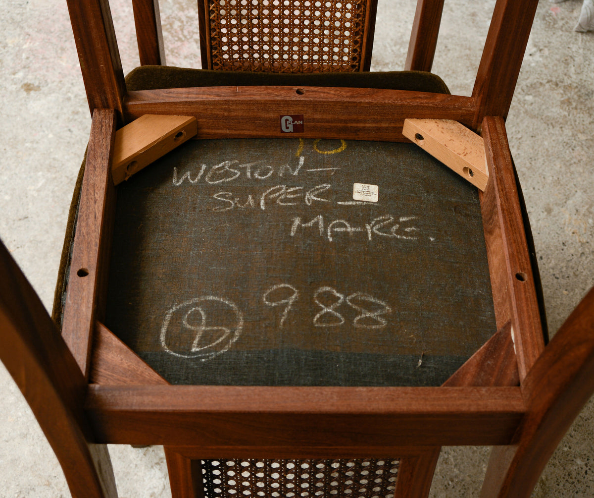 8 x G Plan Cane Bergere Dining Chairs - 1960s - 1970s
