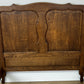 Bed Vintage French Louis XVI Oak Single Bed Frame Carved Headboard LOT 6389