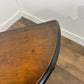 Antique Style Demi Lune Side Table on Reeded Supports