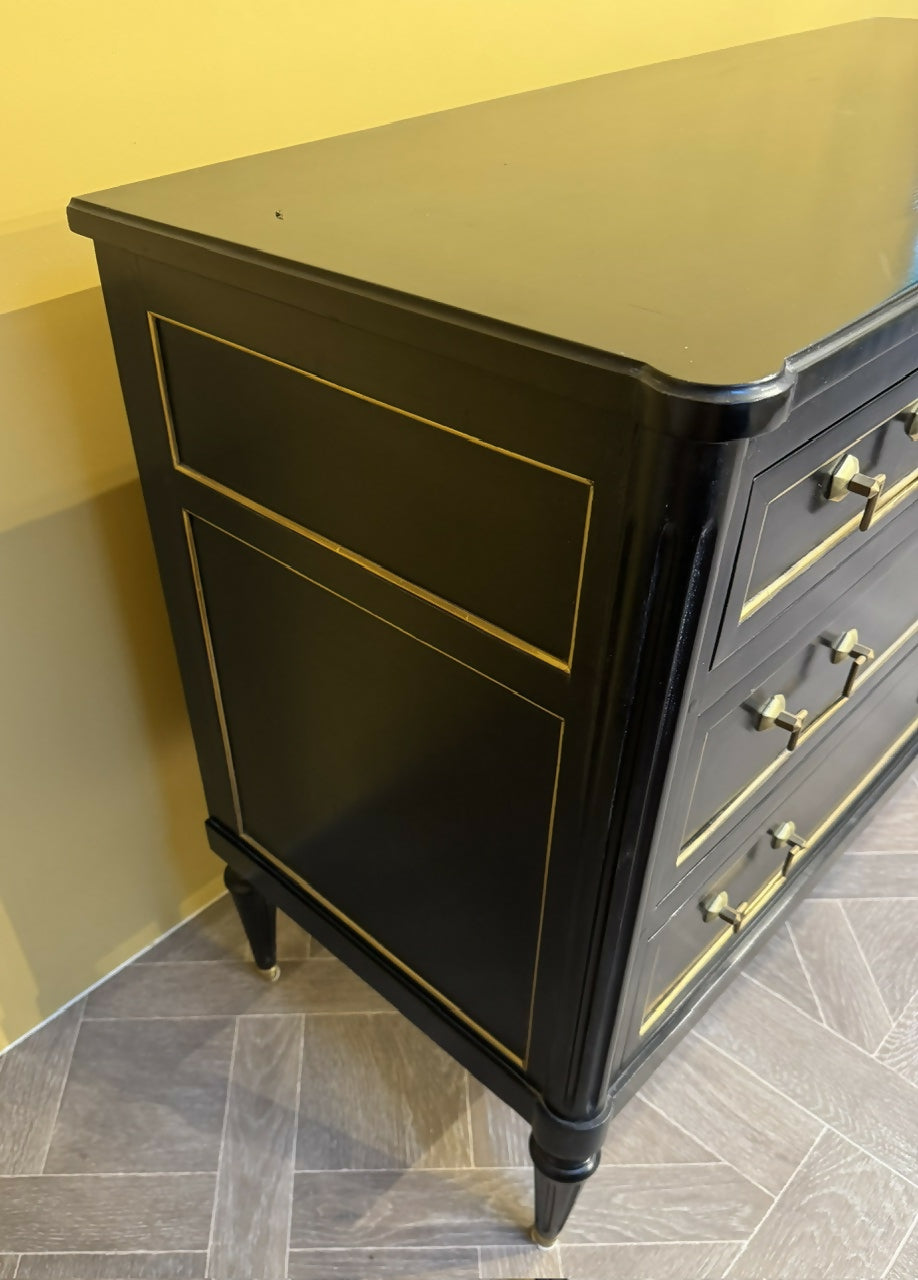 French Louis XVI Ebonised Commode