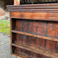 Antique Georgian 19th Century Oak Wall Hanging Shelves Kitchen Larder Pantry