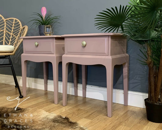 Pro spray painted Stag bedside tables Farrow & Ball ANY COLOUR