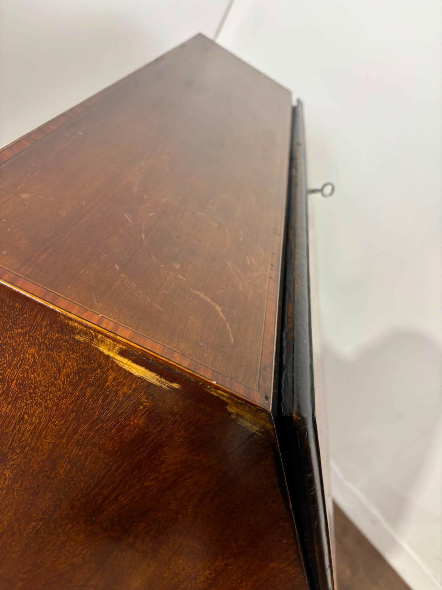 Edwardian Inlaid Mahogany Bureau