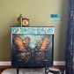 Steampunk butterfly design black MCM chest of drawers