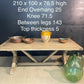 Deep Pine Farmhouse Dining Table