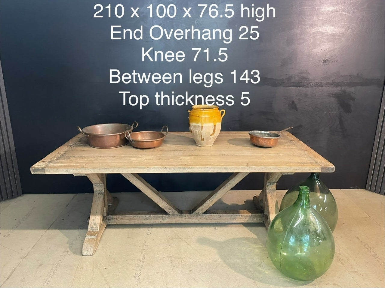 Deep Pine Farmhouse Dining Table