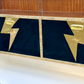 Rock N’ Roll Themed Jentique Mid-century Sideboard Bowie Lightning
