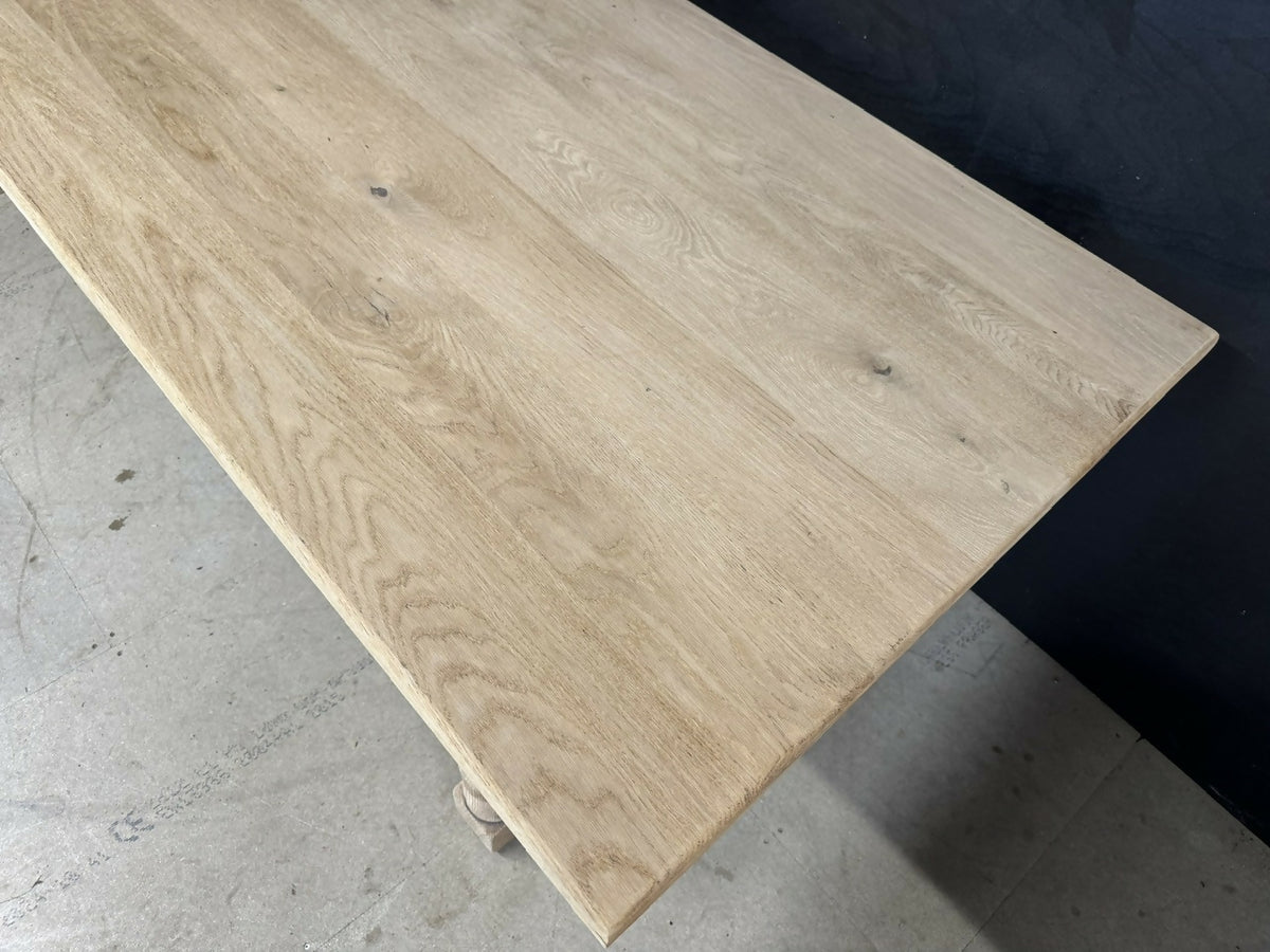 Large Oak Farmhouse Dining Table