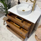 Traditional Bathroom Wooden Vintage Vanity Unit - Alfred The Great