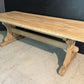 French Bleached Oak Farmhouse Dining Table