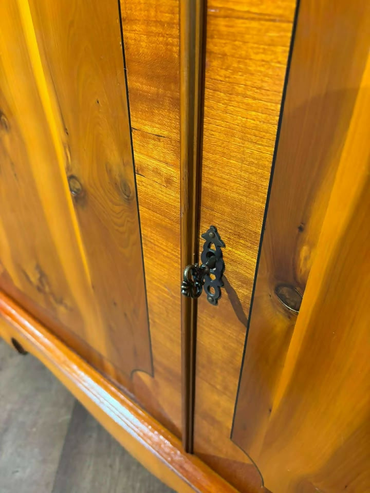 Yew Wood Two Door Two Drawer Cabinet