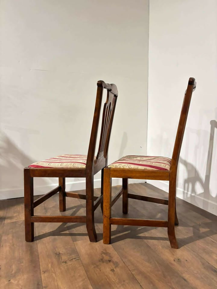 Pair of Georgian Mahogany Side Chairs