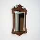 Arts and Crafts Edwardian Fretwork Bevel Edged Mirror Mahogany Frame