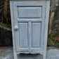 Vintage rustic floor cabinet / cuboard painted in layers of distressed Milk Paint