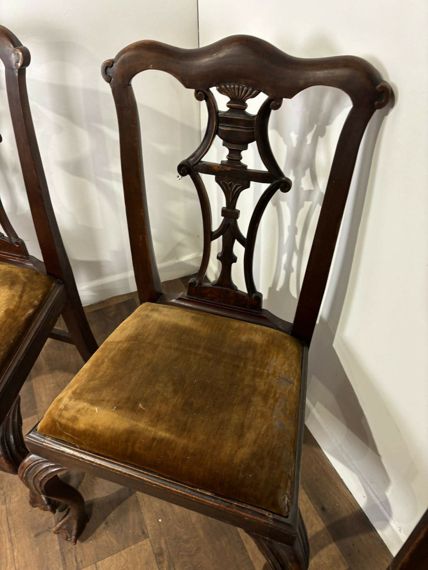 Victorian Set of Four Mahogany Dining Chairs