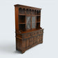 Old Charm Oak Gothic Dresser In Tudor Brown Sideboard Display FREE UK Delivery