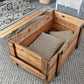 Vintage Military Chest Coffee Table – Army Storage Trunk Table Reclaimed Pine Rustic Coffee Table with Wheels Farmhouse Industrial Furniture