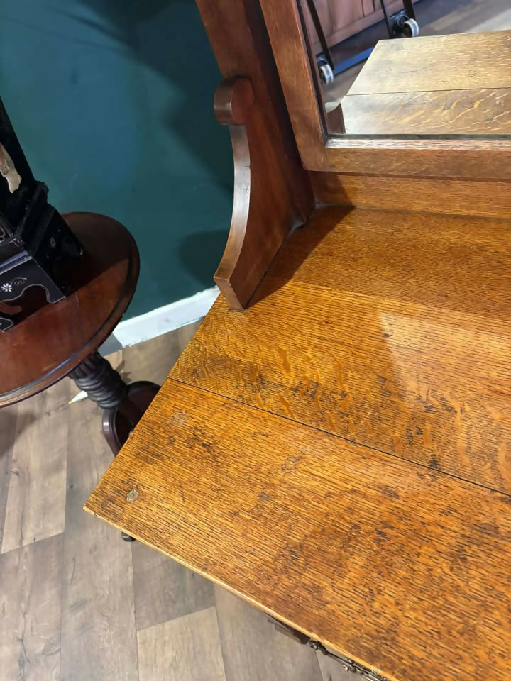 Art Nouveau Oak Dressing Tablez