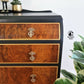 Tall Art Deco Walnut Chest of Drawers