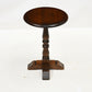 Old Charm Wine/Side Table Pedestal Tudor Brown Model 2217 FREE Delivery. SBR10692/1007E